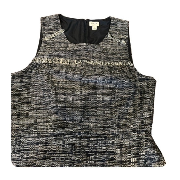 J Crew Black and White Tweed Dress, Size 12.‎ - Picture 2 of 6